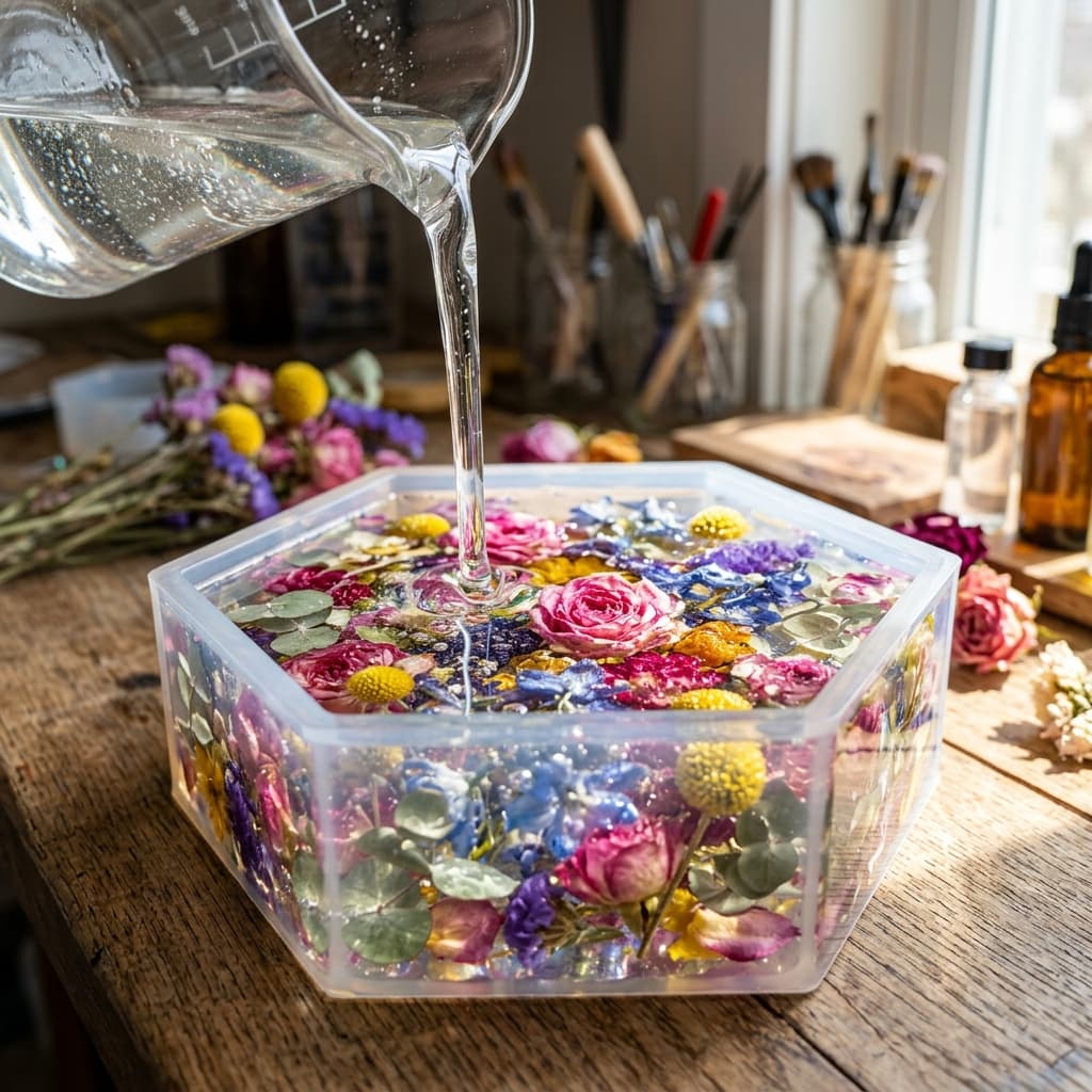 Đổ resin & hoàn thiện