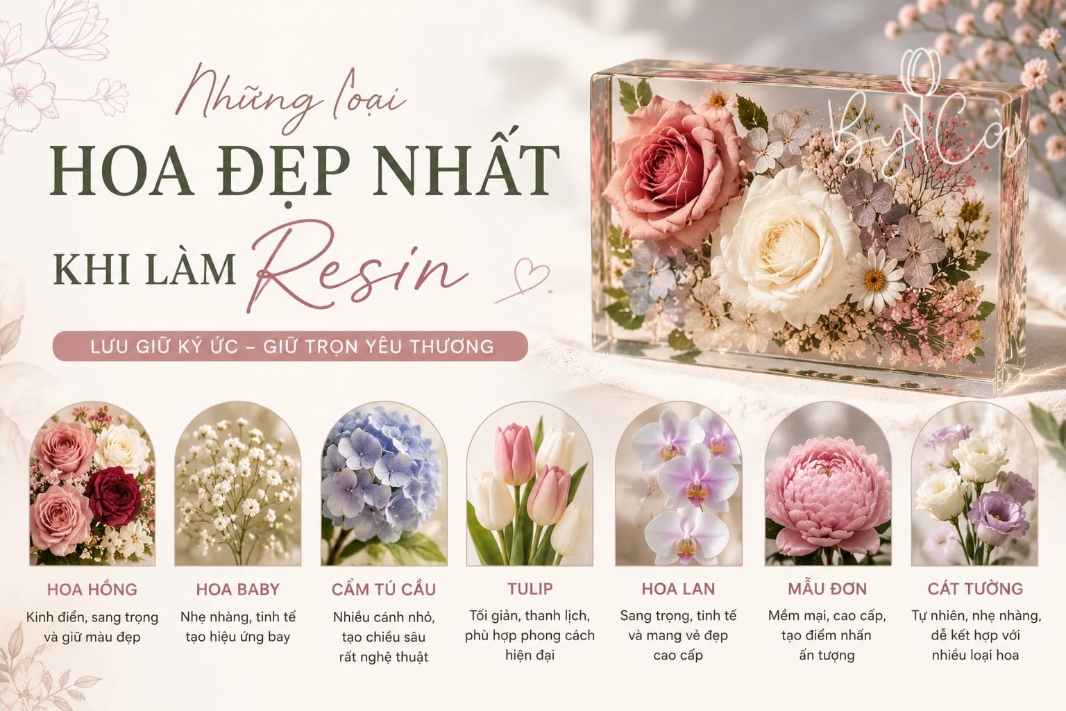 Những Loại Hoa Đẹp Nhất Khi Làm Resin – Gợi Ý Các Loài Hoa Lưu Giữ Đẹp Và Bền Nhất